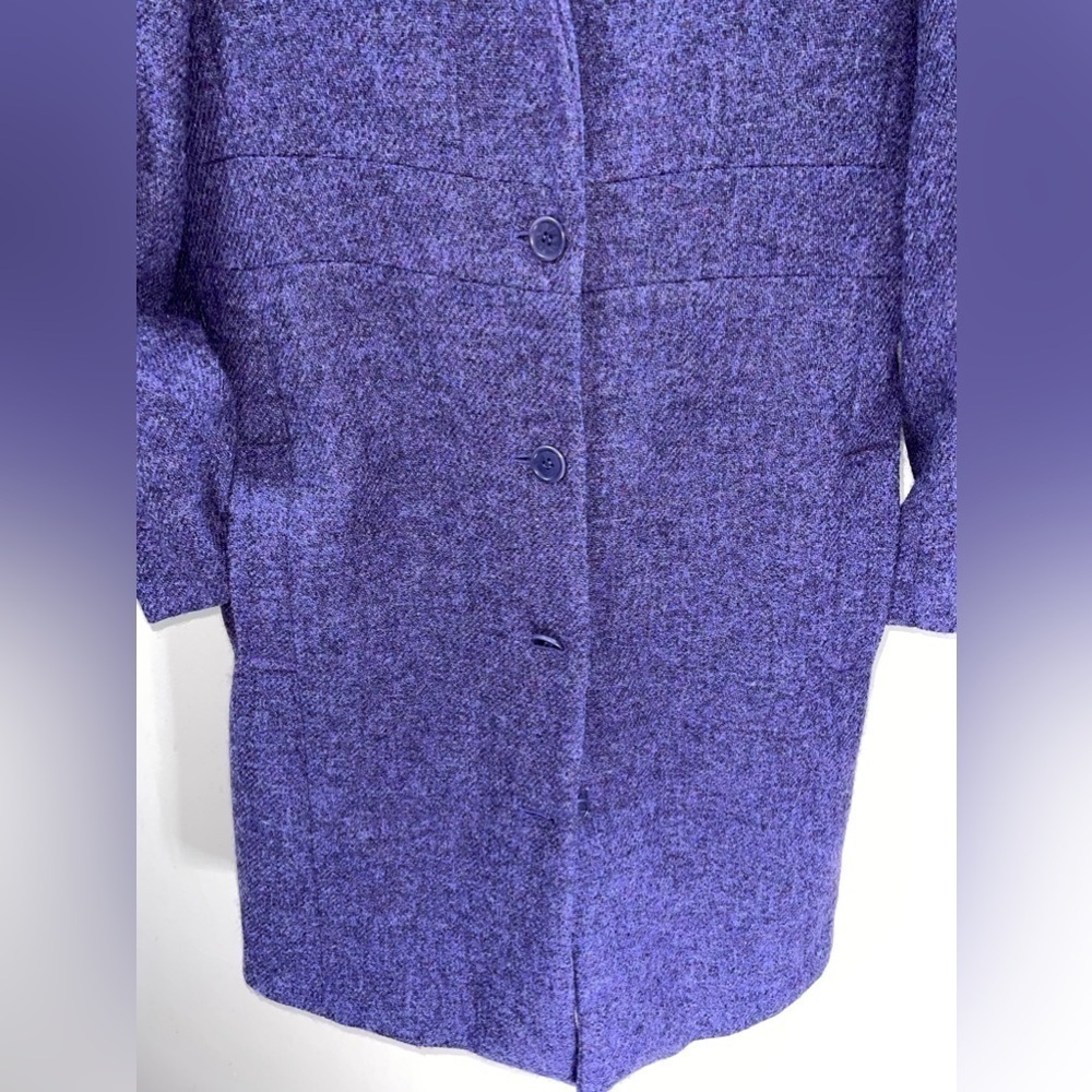 TOCCA 100% Wool Vintage Peacoat Plum Color Size 8 - Picture 4 of 12